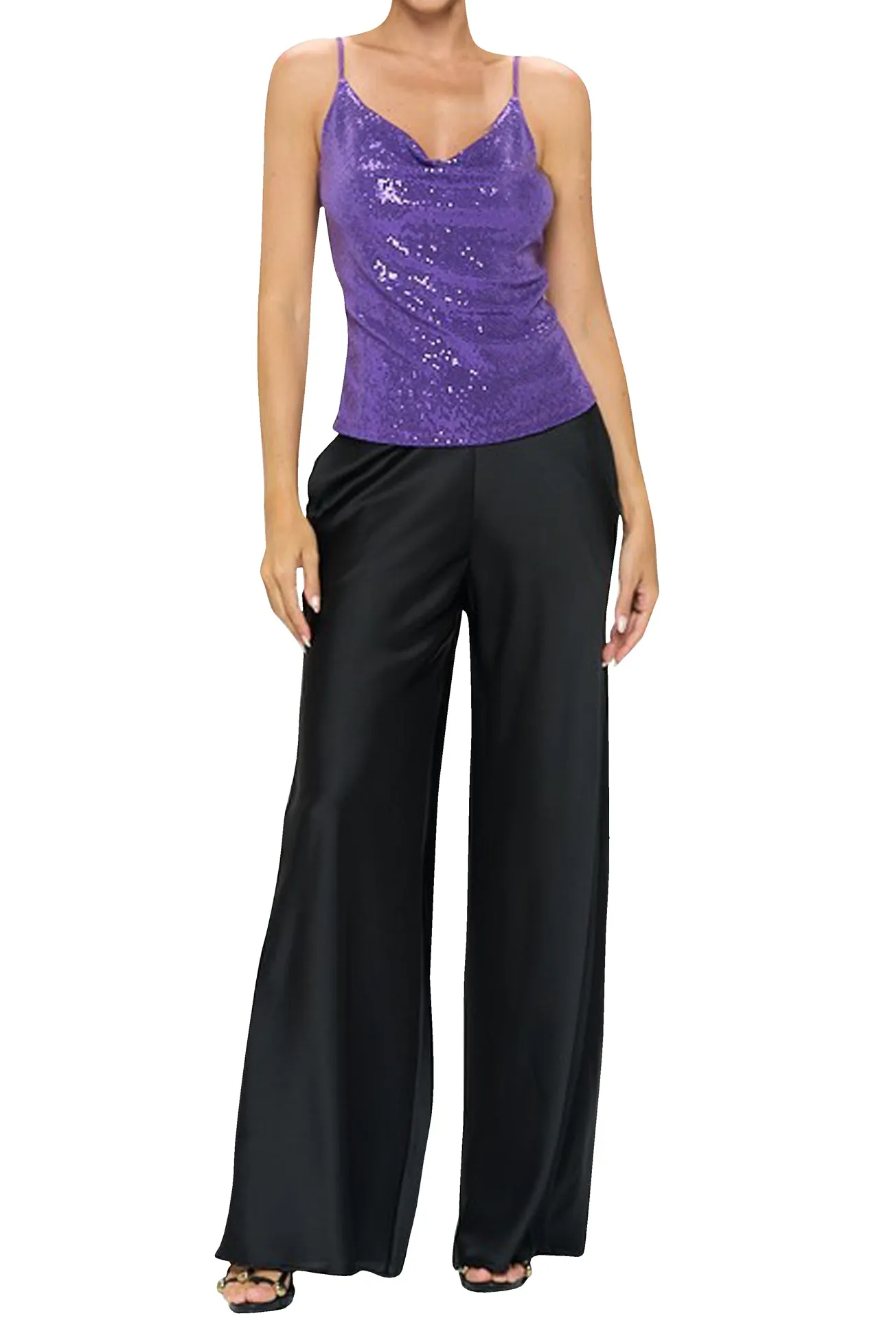 Purple Sequin Top