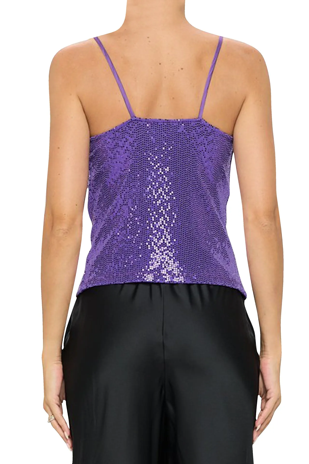 Purple Sequin Top