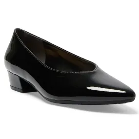 Reagan Heel in Black Patent