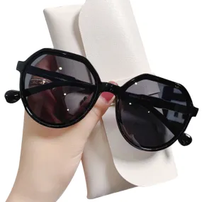 Round Unisex Sunglasses Polycarbon Frame Eyewear UV400 Protection Fashion Sunglasses