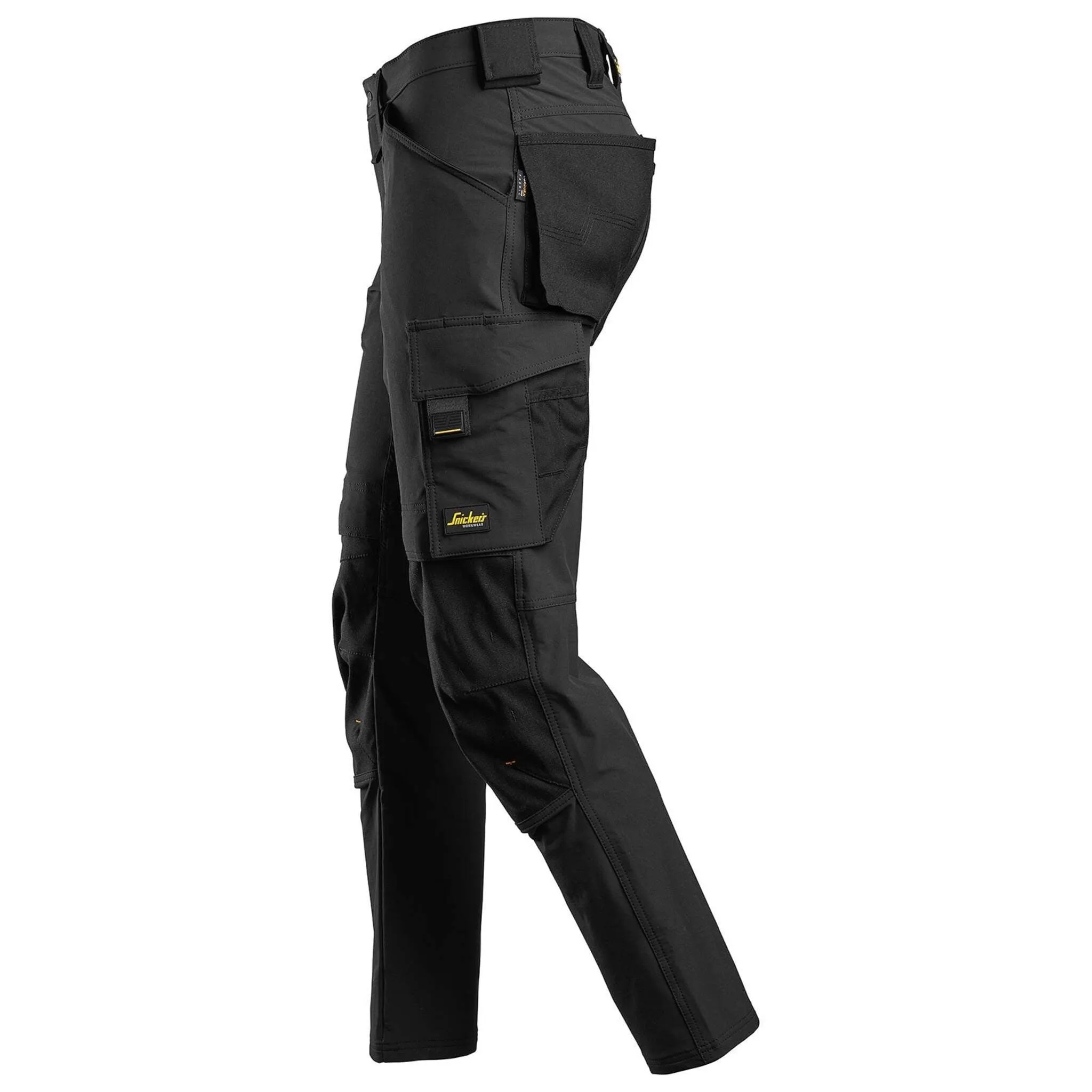 Snickers 6371 Men's Work Pants AllroundWork, 4-Way Stretch Fabric, Slim Fit with CORDURA Tool Holders and KneeGuard System, Sizes 30-40