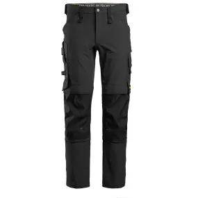 Snickers 6371 Men's Work Pants AllroundWork, 4-Way Stretch Fabric, Slim Fit with CORDURA Tool Holders and KneeGuard System, Sizes 30-40