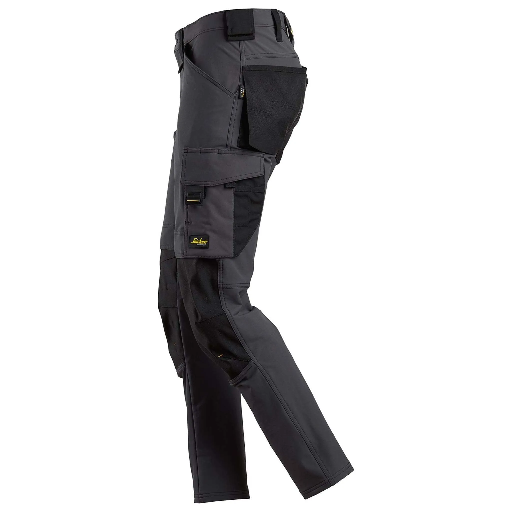 Snickers 6371 Men's Work Pants AllroundWork, 4-Way Stretch Fabric, Slim Fit with CORDURA Tool Holders and KneeGuard System, Sizes 30-40