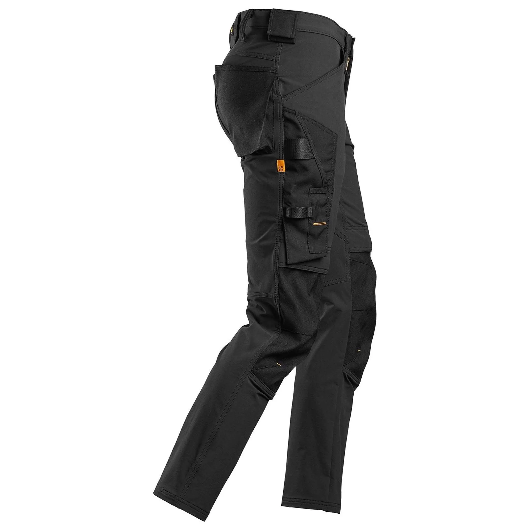 Snickers 6371 Men's Work Pants AllroundWork, 4-Way Stretch Fabric, Slim Fit with CORDURA Tool Holders and KneeGuard System, Sizes 30-40