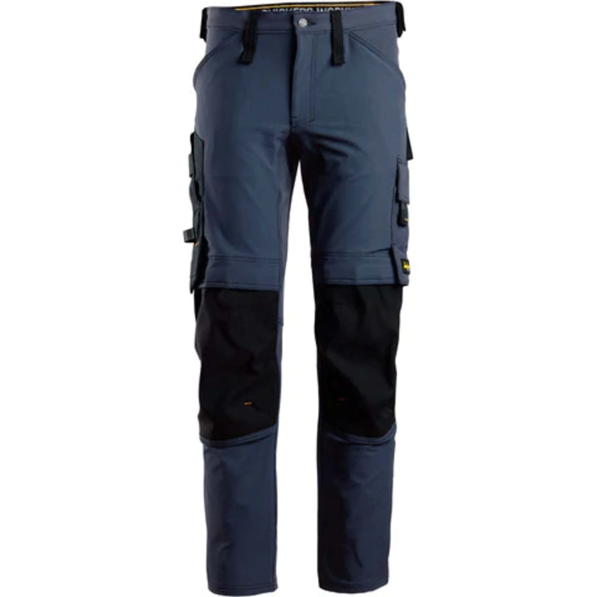 Snickers 6371 Men's Work Pants AllroundWork, 4-Way Stretch Fabric, Slim Fit with CORDURA Tool Holders and KneeGuard System, Sizes 30-40