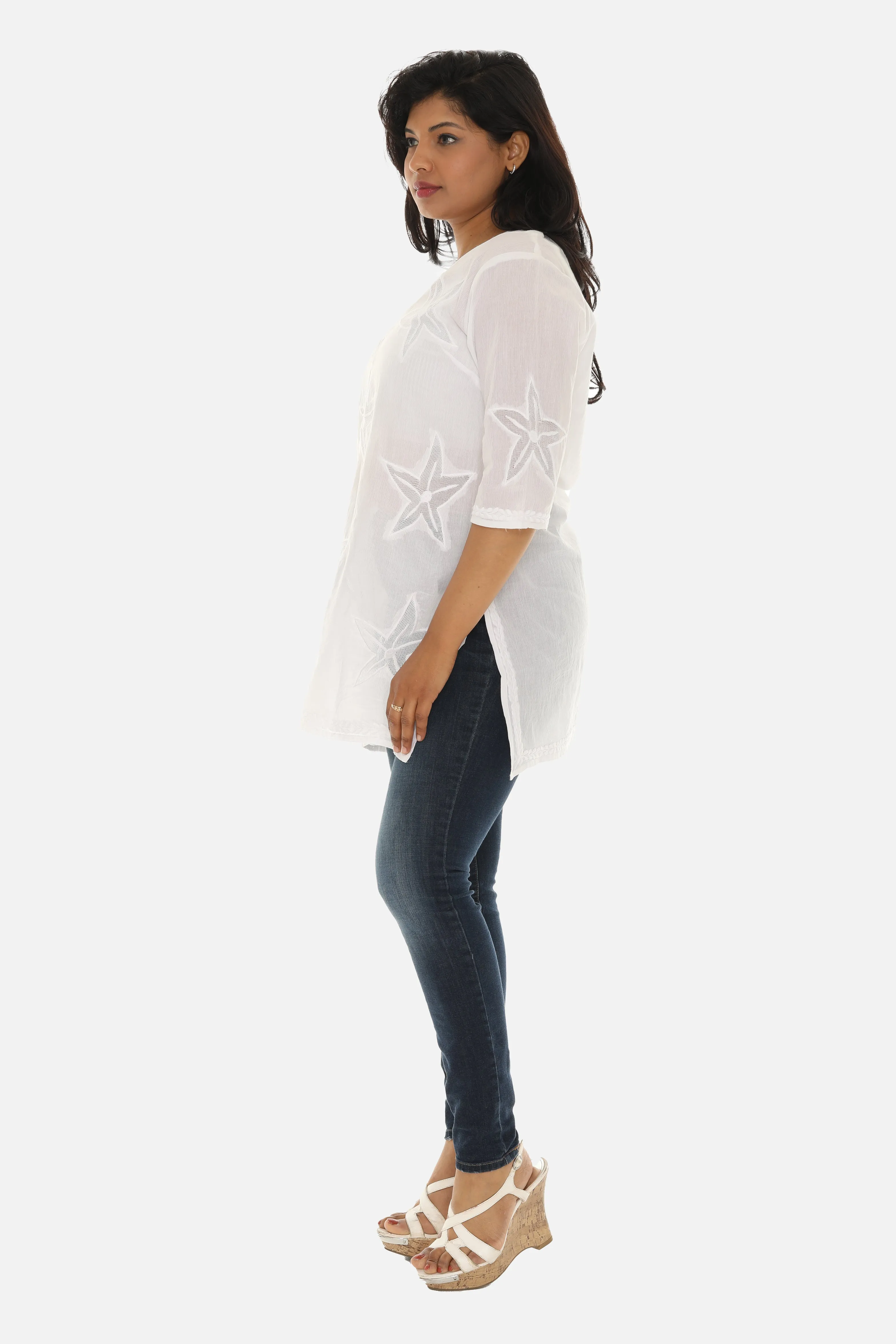 Stunning Playful Star Embroidered Masterpiece Tunic