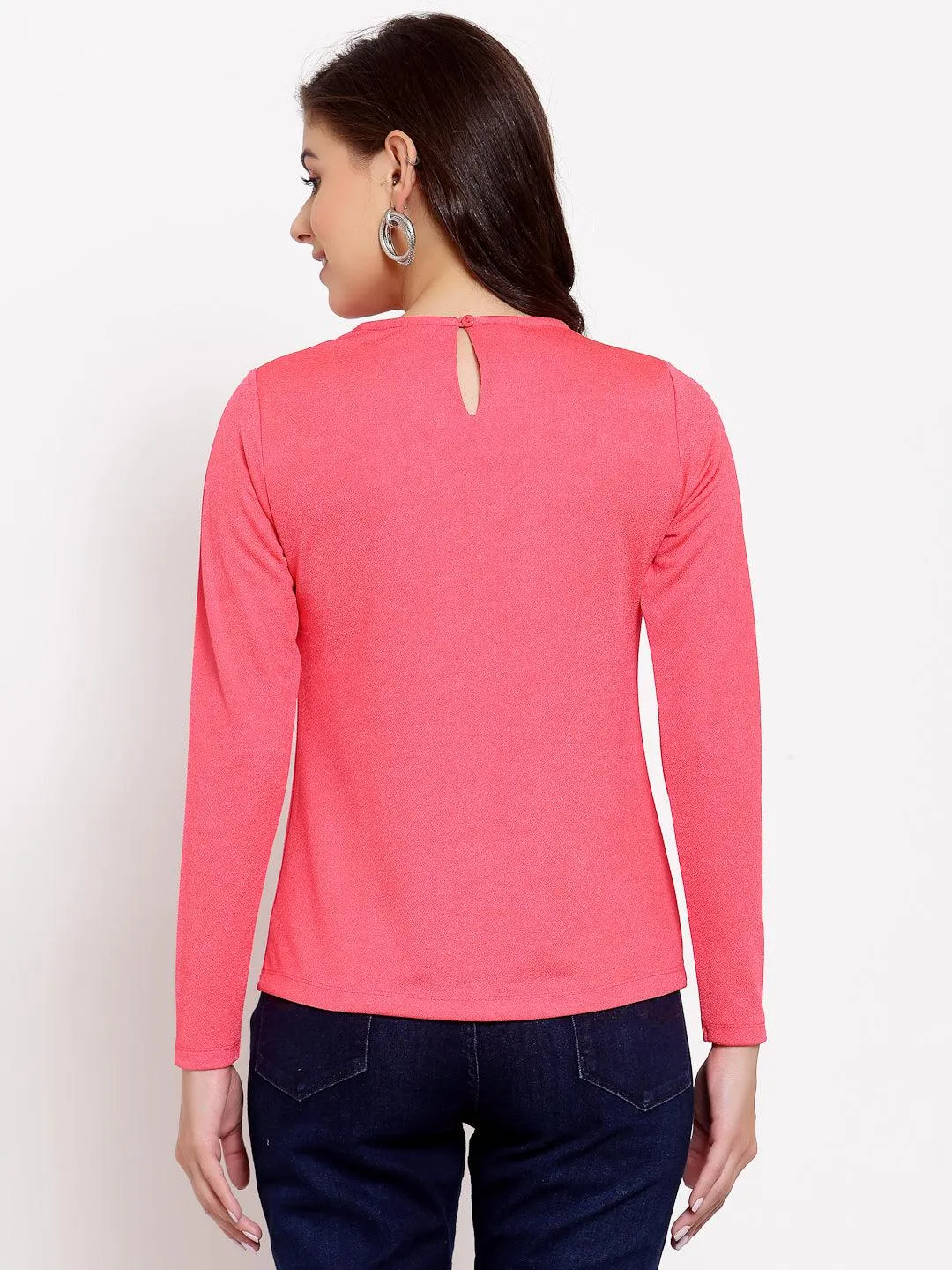 Style Quotient Womens Solid Fitted Tops