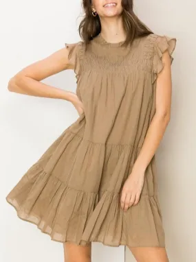 Sweet ruffle mini dress