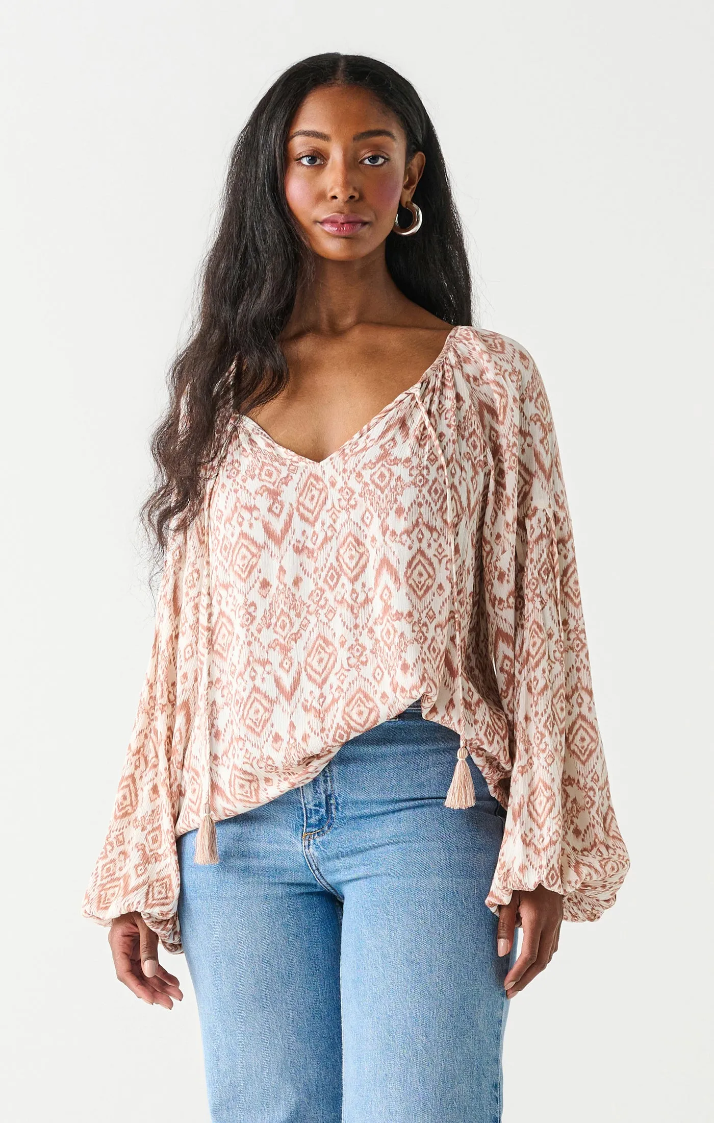 Terracotta Boho Blouse