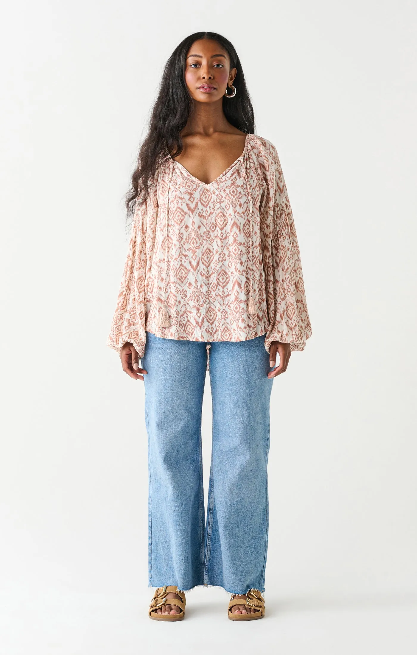 Terracotta Boho Blouse