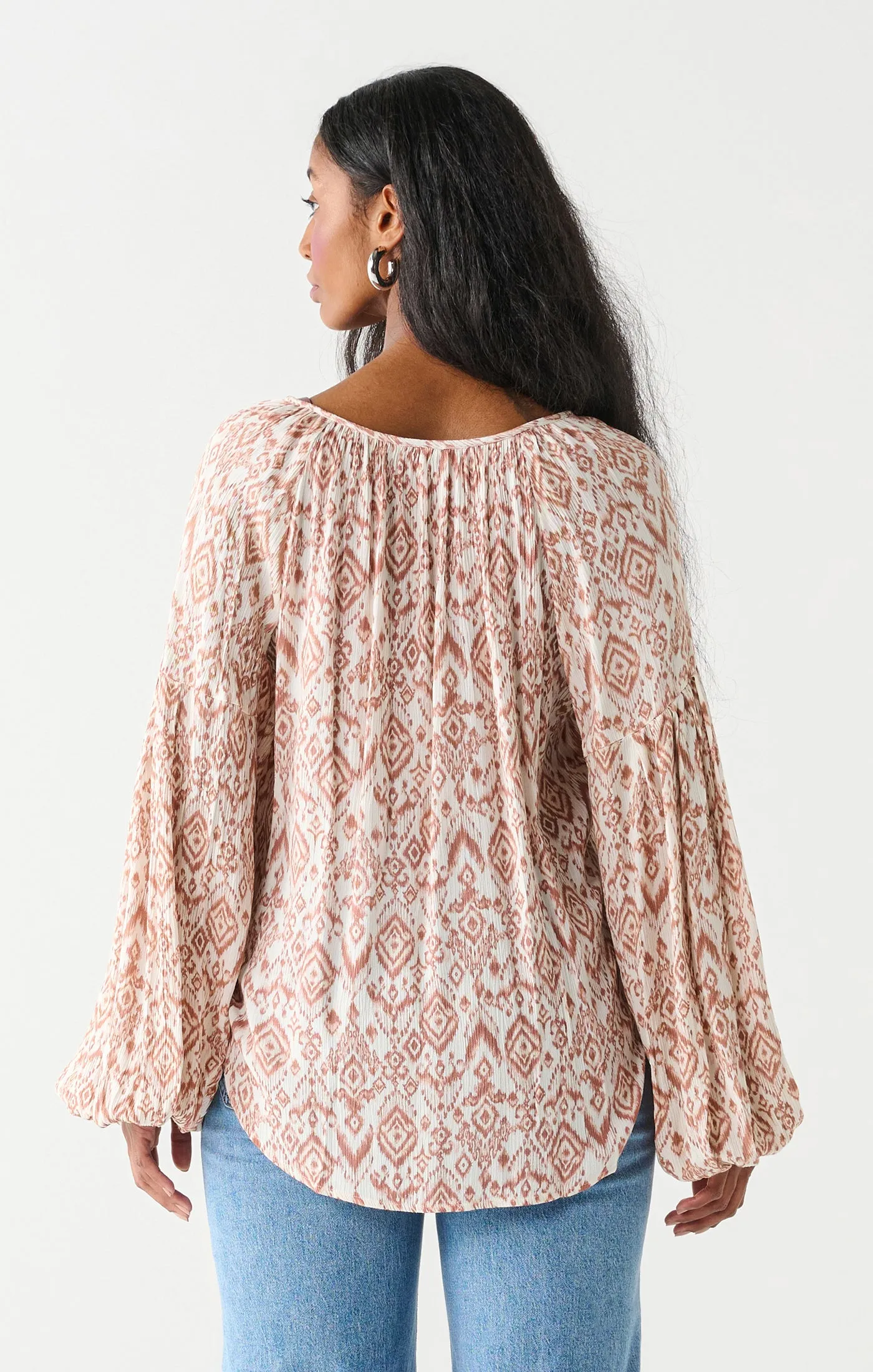 Terracotta Boho Blouse