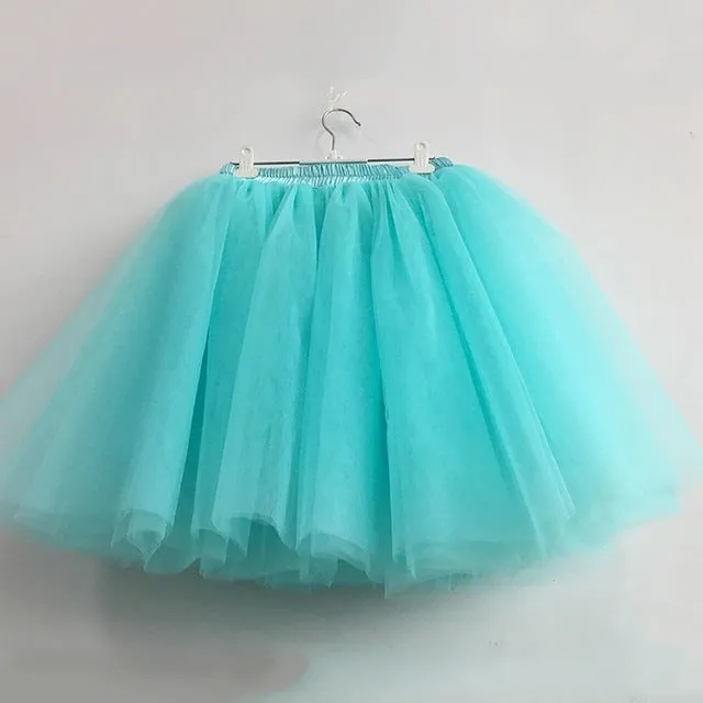 VenusFox Fashion 7 Layers Ball Gown Party Midi Skirt
