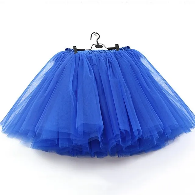 VenusFox Fashion 7 Layers Ball Gown Party Midi Skirt
