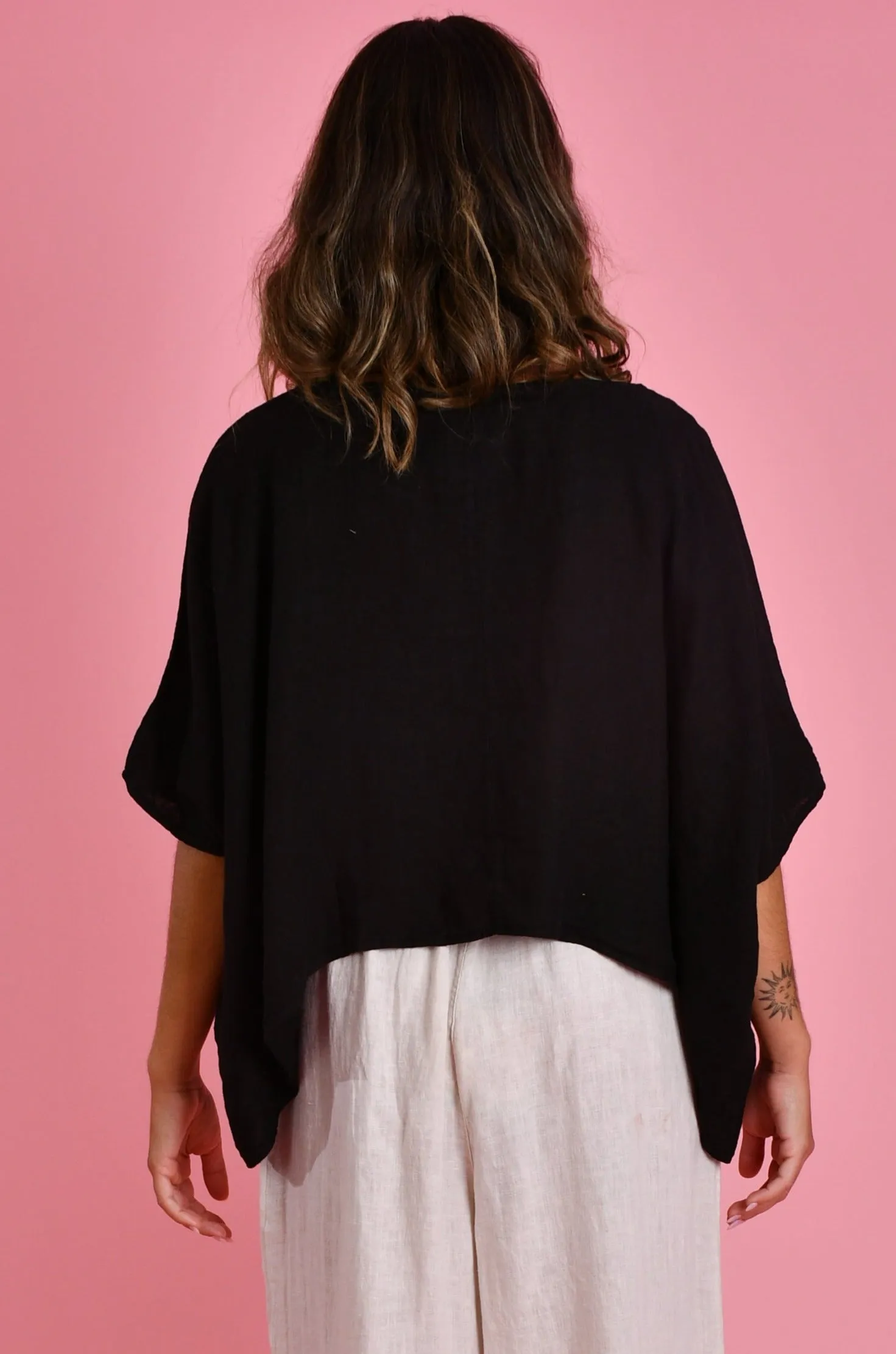 VLST020 (23C1098) - AMALFI TOP - BLACK