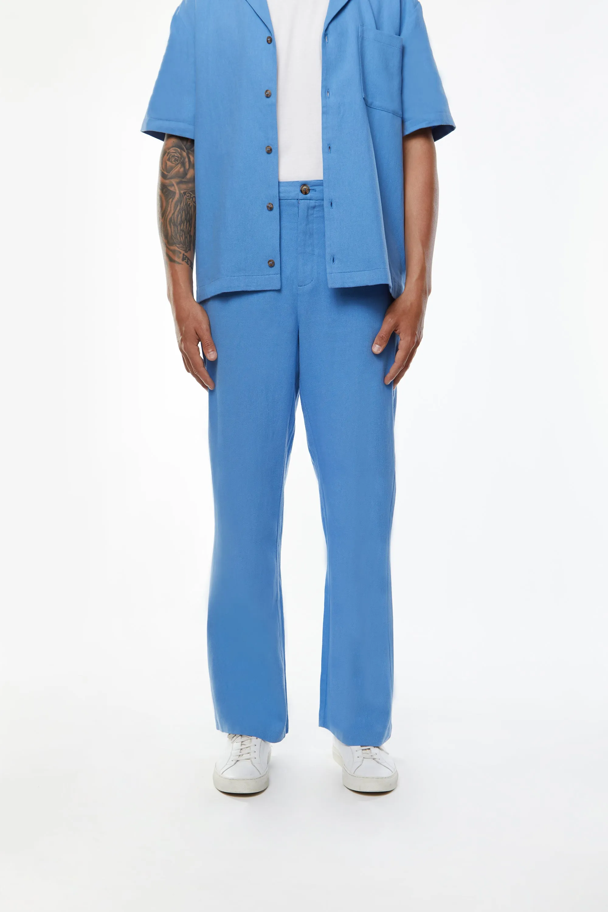 WIDE LEG LINEN PANTS