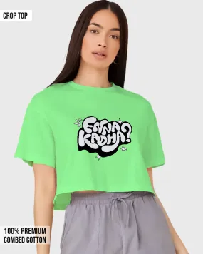 Womens Cropped TShirt Trendings Enna Kadha