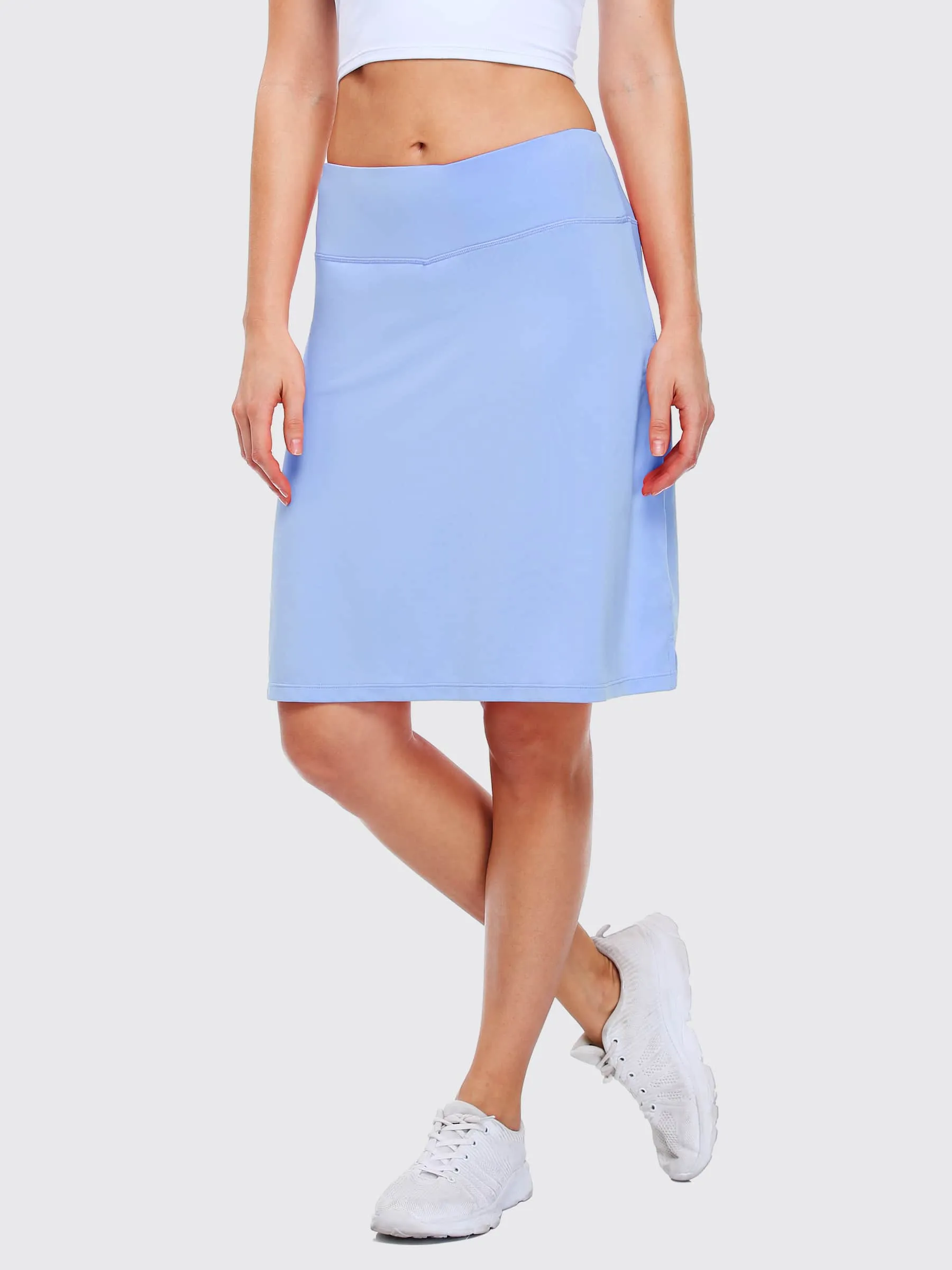 Women's Knee Length Sports Skorts Skirts 20 Inch