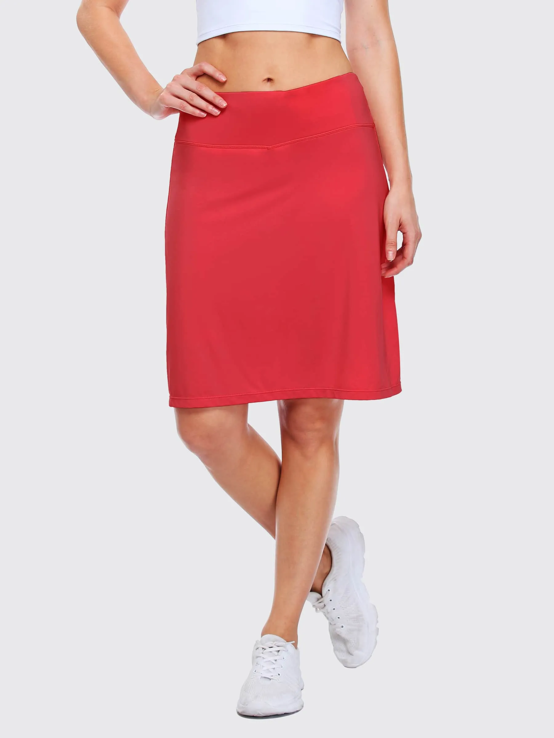 Women's Knee Length Sports Skorts Skirts 20 Inch