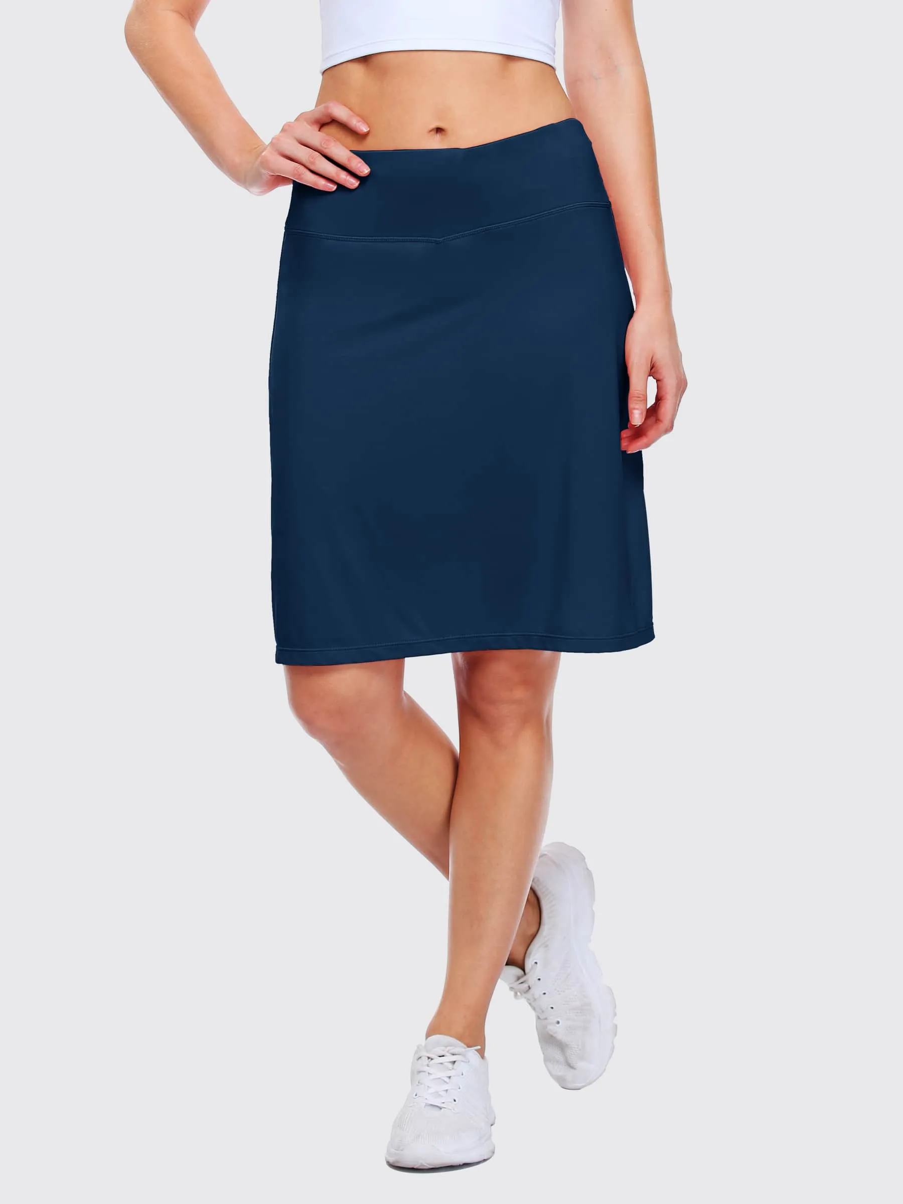Women's Knee Length Sports Skorts Skirts 20 Inch