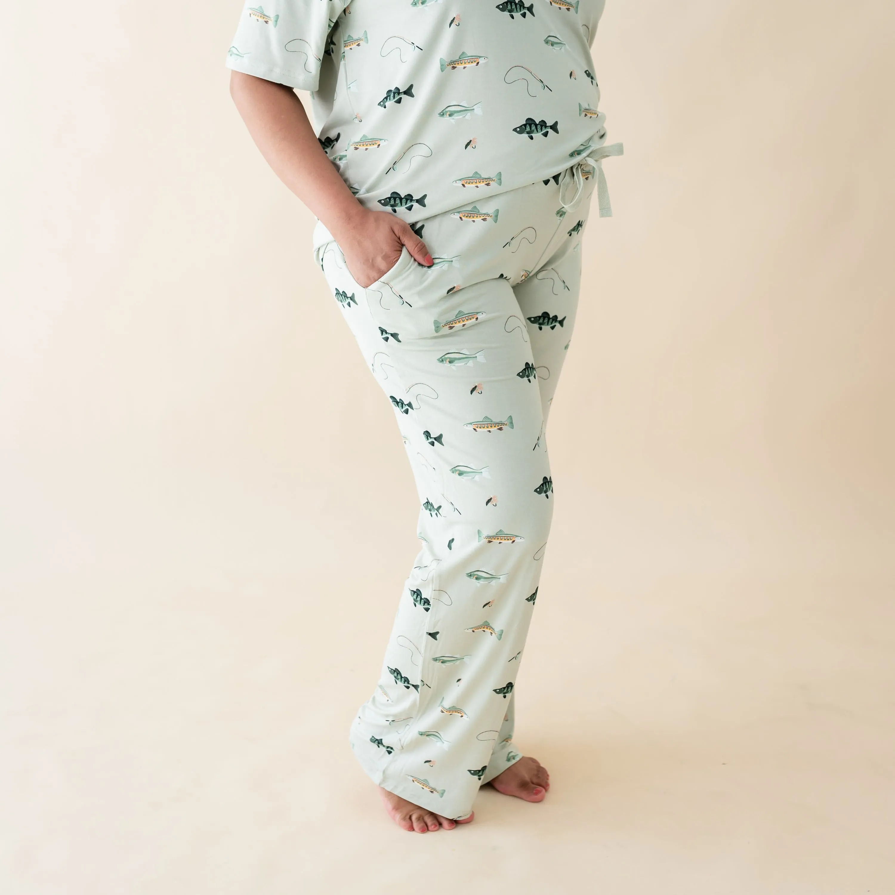 Women's Lounge Pants in Fishing